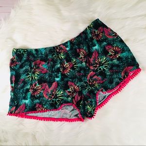 NWT Xhilaration Tropical Pattern Sleep Shorts